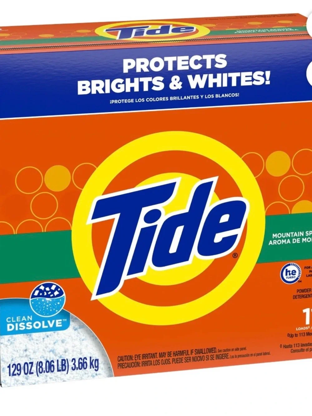 Tide Mountain Spring Laundry Detergent Powder - Orange - Picture 5 of 8